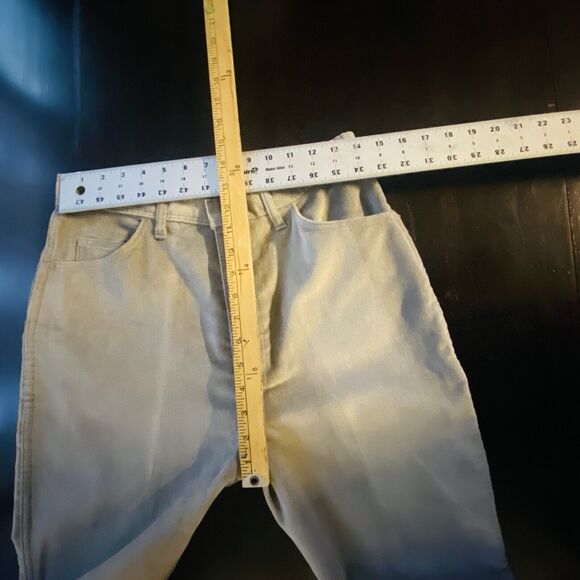 Vintage Funny Girl Gray Velvet Straight Leg Jeans Womens Size 15/16 - Picture 8 of 9